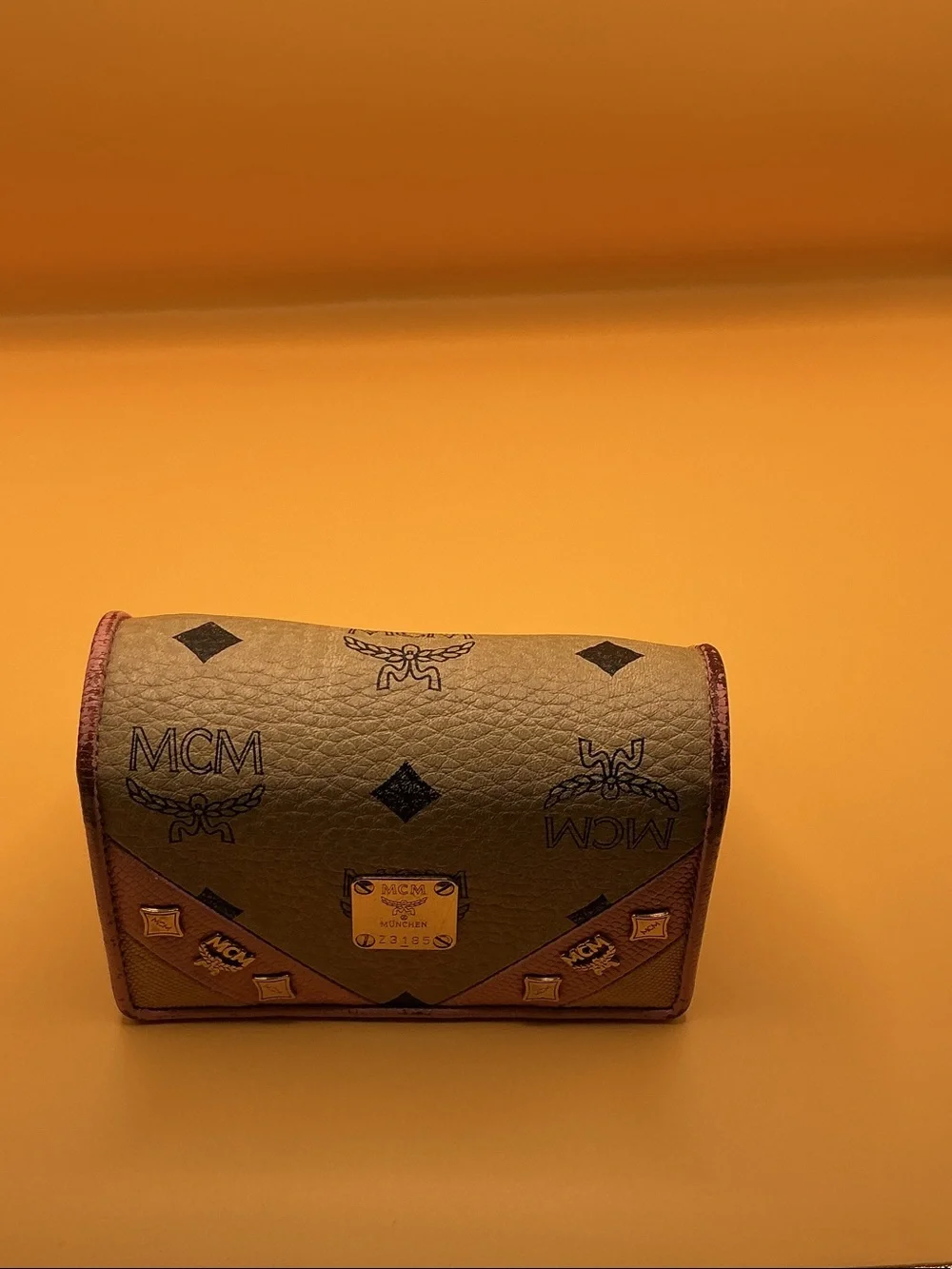 MCM Visetos Logo Wallet in Cognac and Brown